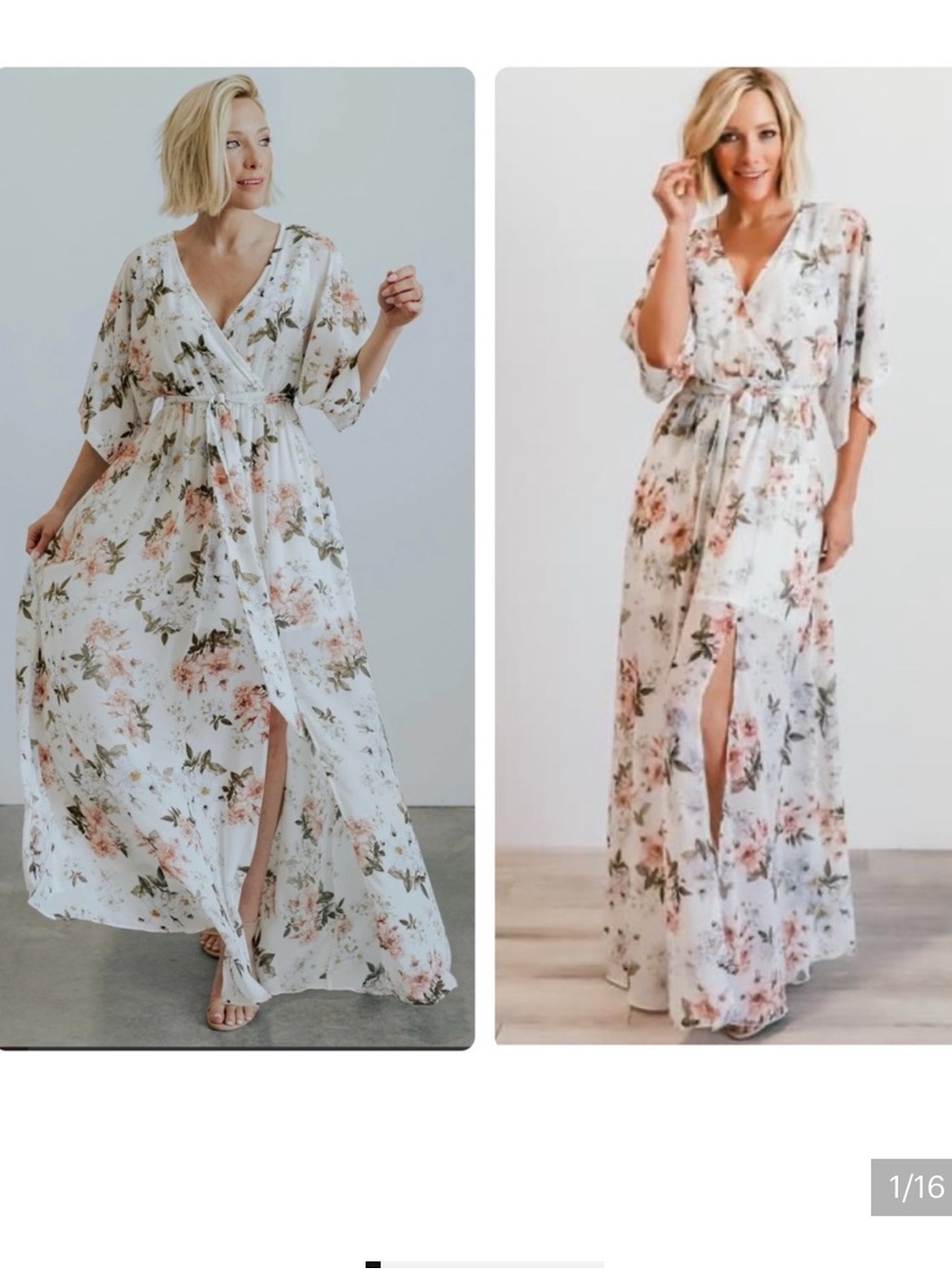 Baltic Born Kia Kimono Floral Maxi Dress